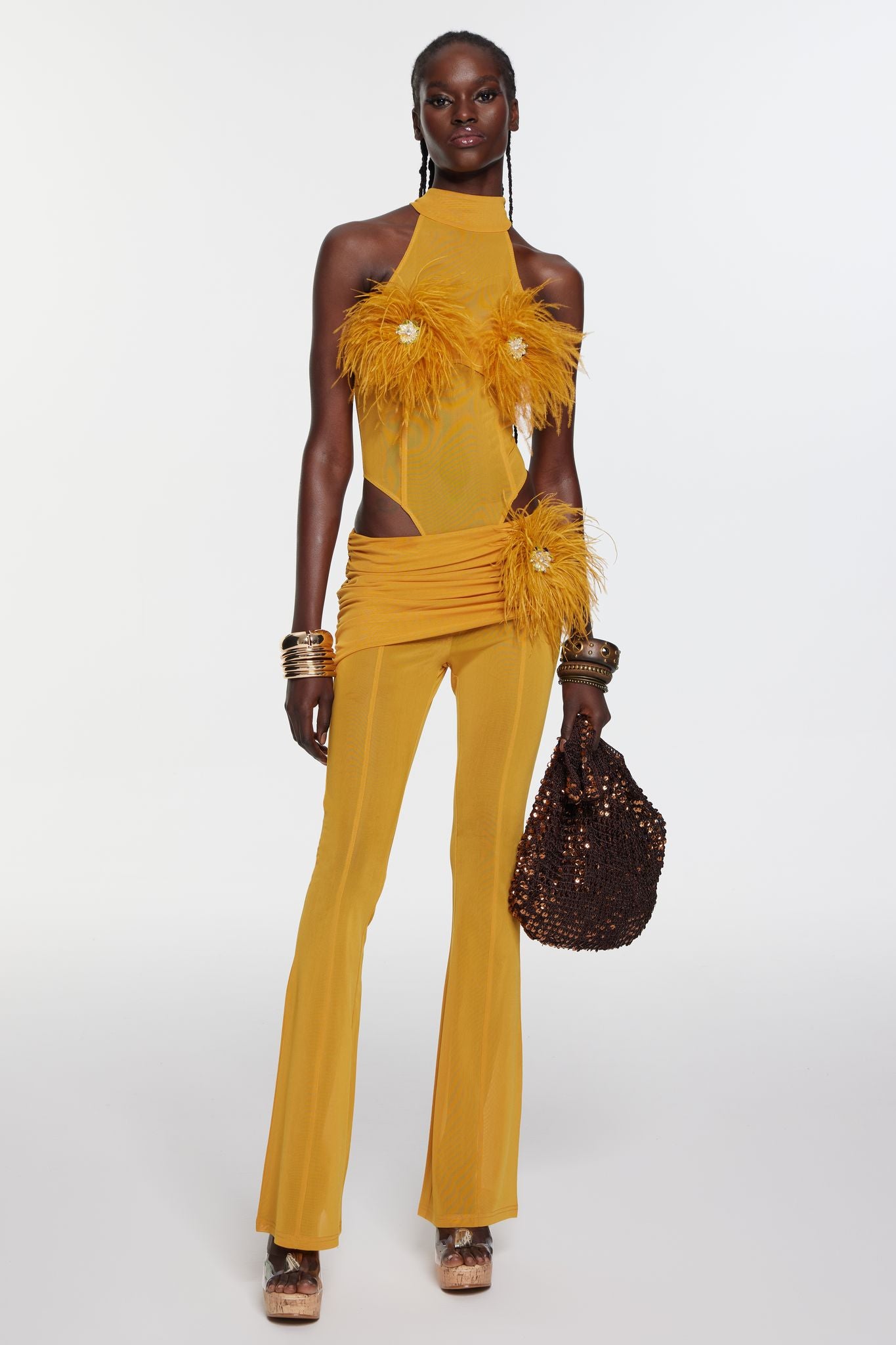 Velora Bodysuit - Saffron