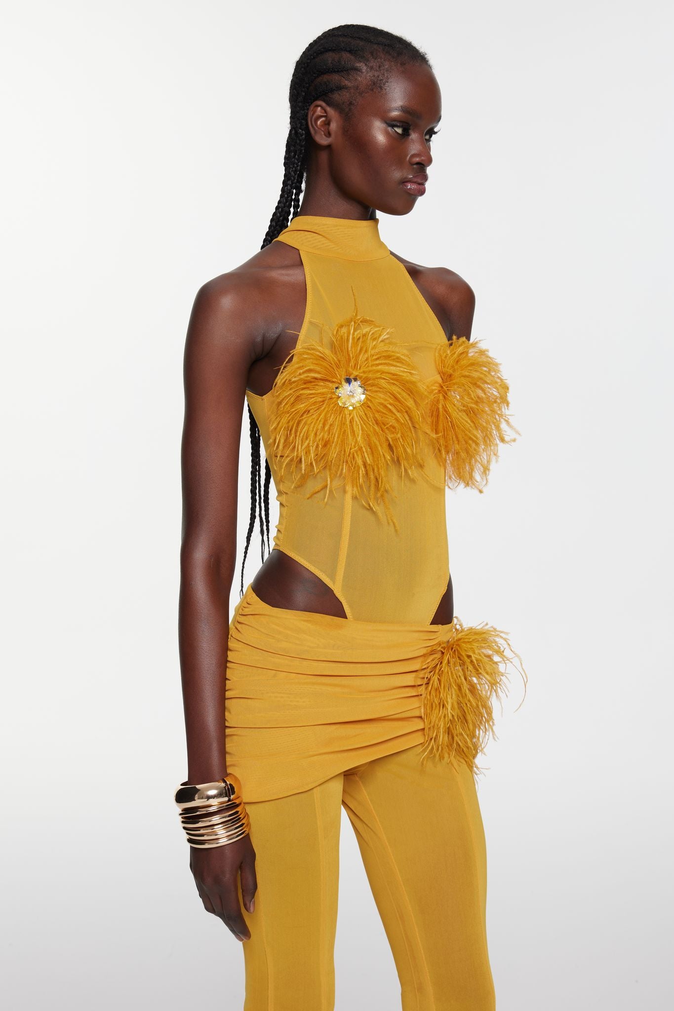 Velora Bodysuit - Saffron