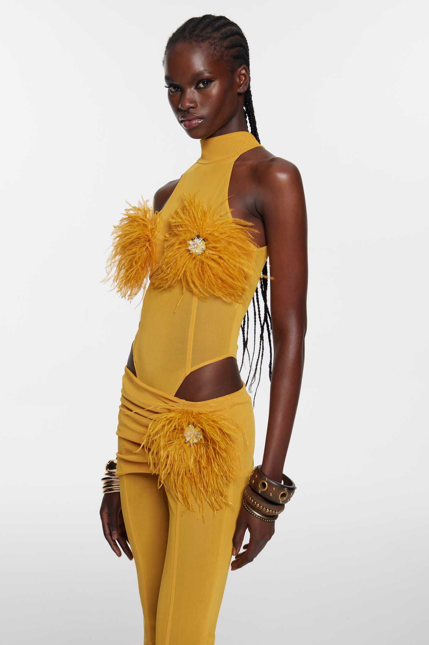 Velora Bodysuit - Saffron