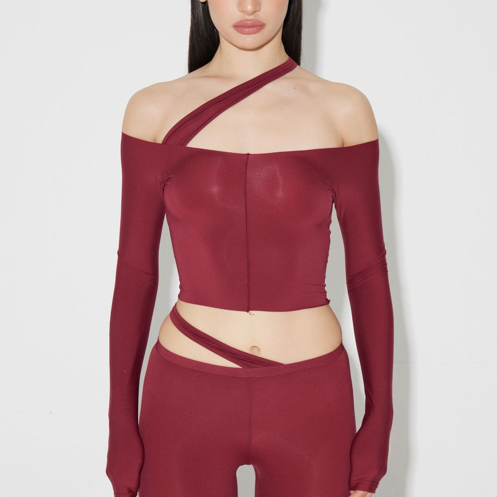 Hiko Top - Burgundy